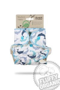 Petit Lulu Höschenwindel Newborn Fluffy Organic mit Druckknöpfen