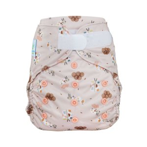 Blümchen Überhose One Size mit Druckknöpfen