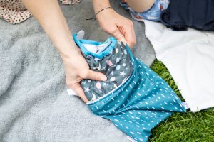 WindelToGo Set (Wickelunterage + Wetbag)