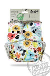 Petit Lulu Höschenwindel Fluffy Organic One Size mit Druckknöpfen