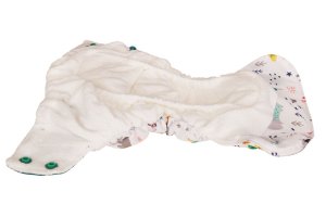 Blümchen All-in-Taschenwindel Newborn mit Druckknöpfen