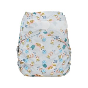 Blümchen Überhose One Size mit Klettverschluss
