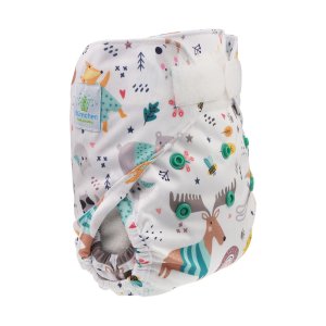 Blümchen Überhose Newborn mit Klettverschluss