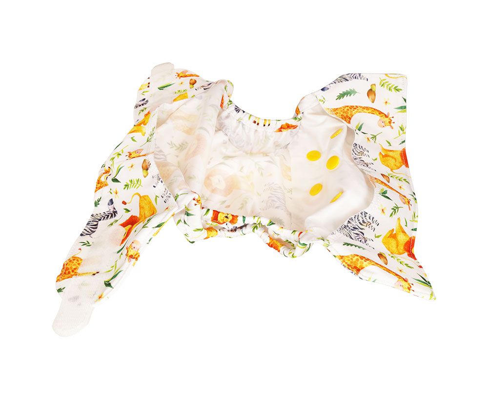 Blümchen Überhose One Size mit Klettverschluss