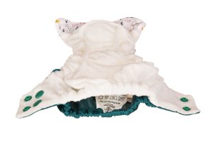 Blümchen All-in-Taschenwindel Newborn mit Druckknöpfen
