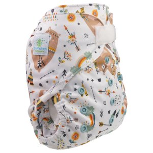 Blümchen Überhose One Size mit Klettverschluss