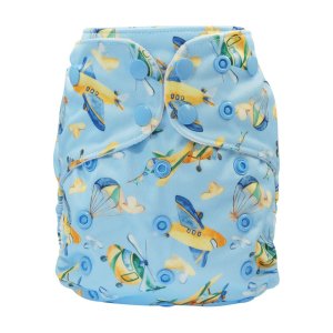 Blümchen Taschenwindel Hüllen One Size (Druckknöpfe) ohne Saugeinlage