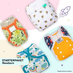 Stoffwindelpaket "Los geht´s" - einfach mit Stoffwindeln starten Newborn